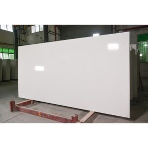 Quality Heat Resistant Gray Quartz Stone Table Top 3200*1600 Easy To Clean for sale