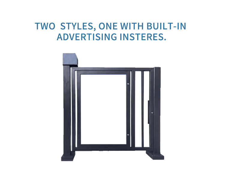 Advertised Turnstile Gate Access Control System Smart Advertising Pedestrian Gate