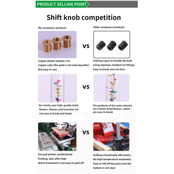 Dried Flower Shift Knob Resin Cherry Blossom Shift Knob