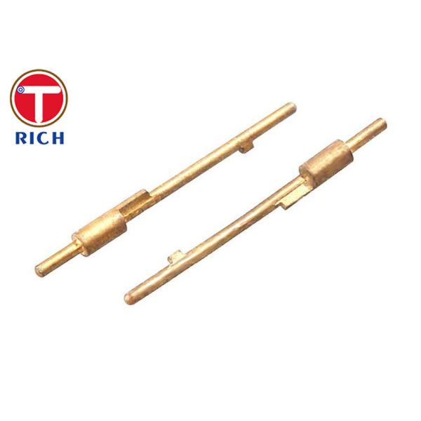 OEM CNC Brass Parts For Copper Fiber Optic AC / DC Pin Metal Processing