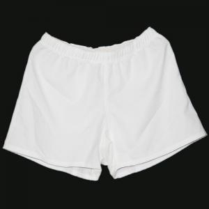 Quality 100% Polyester Poplin Gym Training Shorts White Color Improve Blood Circulation for sale
