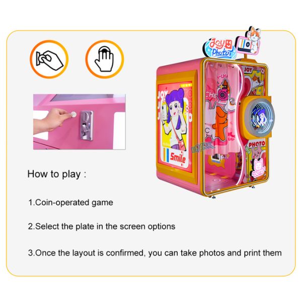 2025 New Amusement Park Coin Operated Gaming Equipment Headstick Camera Joy Photo