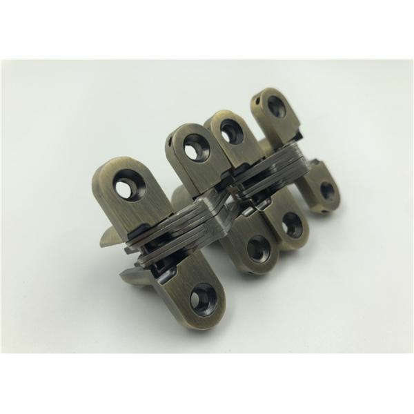 Multi Linking Arms SOSS Invisible Hinge Antique Brass Surface Finish