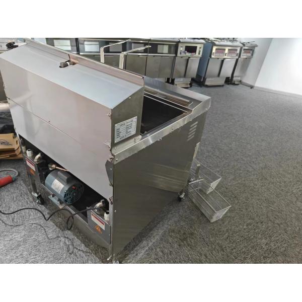 Two Pots Four Baskets Electric Digital Computer Panel Open Deep Fryer With Oil Filtration