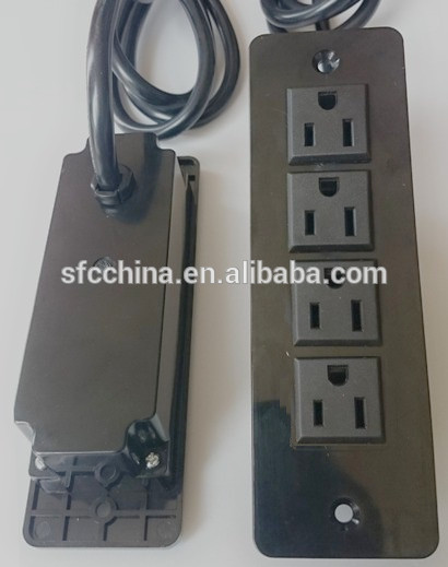 Surface Mounted 4-Outlet 125V Power Bar