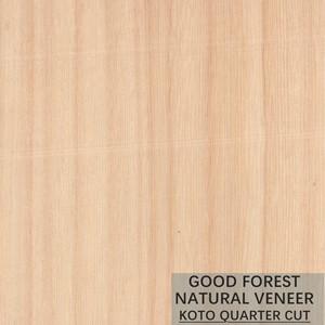 Quality Grain Flake KOTO Natural Wood Veneer Popular For Dyeing Process for sale
