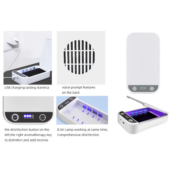Wireless Charger Uv Light Sanitizer Box 2A Multi - Functional For Cell Phone