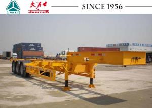 China 40 Foot Skeletal Container Trailer Three Axle Fuwa Steel Suspension on sale