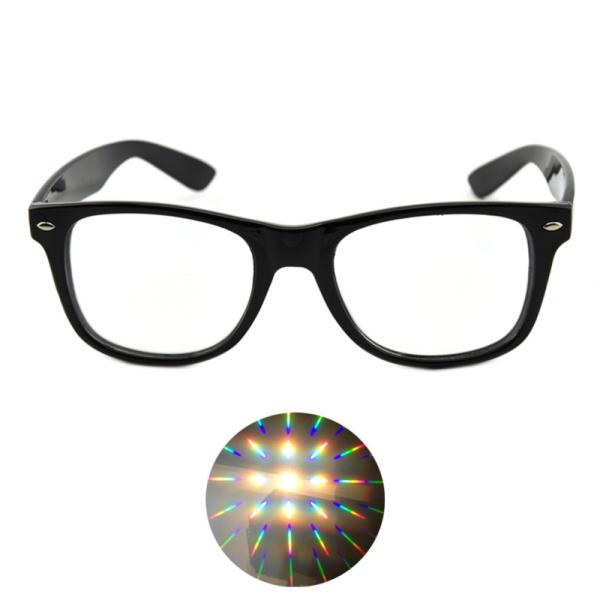 Ultimate Diffraction Glasses - Black Rave Eyewear , Ravewear EDM Festivals