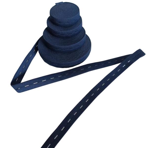 Polyester Knitted Rubber Band Adjustable Buttonhole Elastic For Pregnant Women