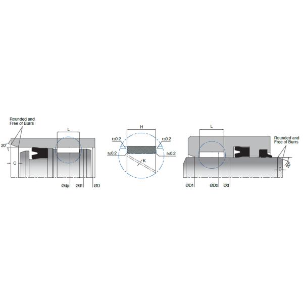 KL61 Piston Rod Guide Ring Composite Guiding Elements