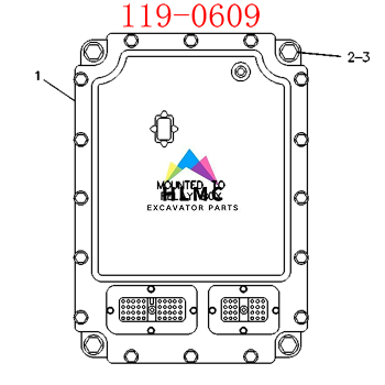 119-0609 Excavator Spare Parts E320V1 E320V2/E312V1 E312V2 Excavator Controller Computer Board