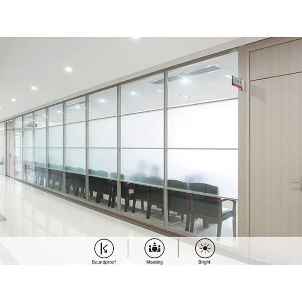 Modern Simple Design Glass Partition Wall Fire Prevention High Quality Glass Wall Partition