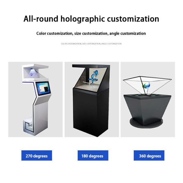 270 Degree HoloBox 3D Holographic Display Screen Case Interactive Advertising