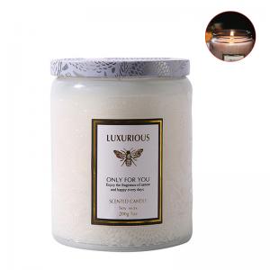 Quality 0.2kg Vegan Eco Friendly Candles , 60mm Natural Soy Wax Scented Candles for sale