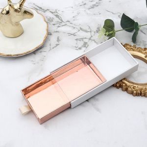 Customized Slide-Out False Eyelash Boxes - Luxury Rigid Rectangular Packaging