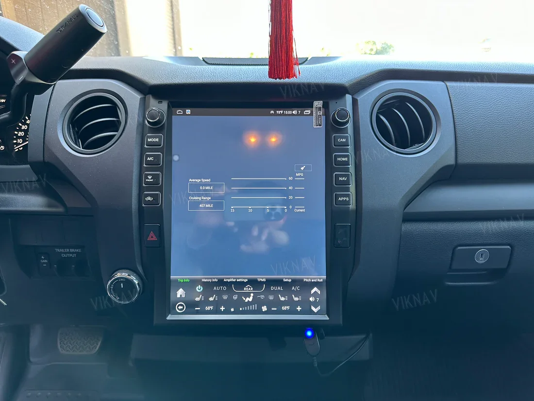 Aftermarket Toyota Tundra Head Unit Car Radio Stereo 2014-2021 Wireless Dashboard