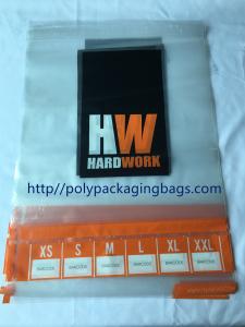 Quality Custom Printed  Transparent  Self Adhesive Plastic Bags For Clothing Packaging for sale