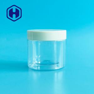Quality 180ml 6oz Clear Plastic Cosmetic Jars Skincare Cream Facial Mask Gel Scrub Storage for sale