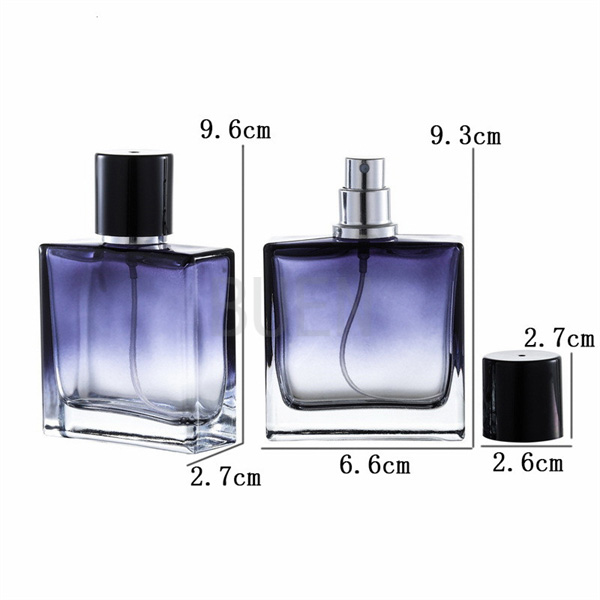 Multicolor Optional Reusable Perfume Bottle 50ml Luxury Climp 15mm