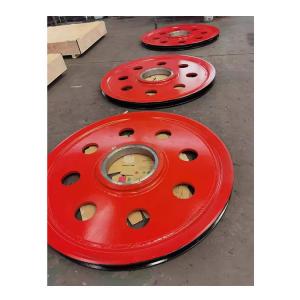 China API 8C Drilling Rig Crown Wire Rope Pulley / Wire Rope Sheave Drilling Rig Spare Parts on sale