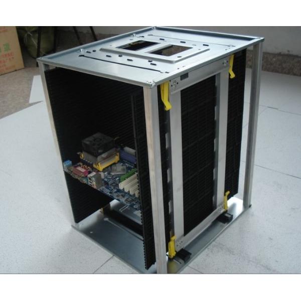 High Precision PCB Magazine Rack , ESD Storage Racks Zinc Coating Steel Material