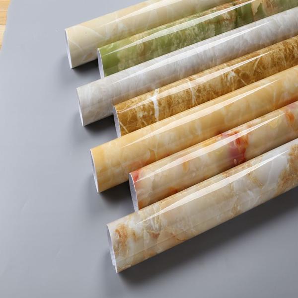 Wood grain Home Decor Furniture Vinyl Wrap Waterproof Wall Sticker Self Adhesive PVC Wallpaper for Kitchen Desk Door Decorative Film