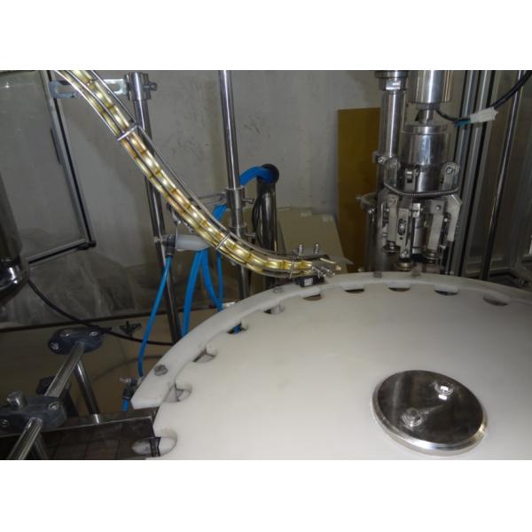 Pneumatic ROPP Screw Automatic Capping Machine For Wine Glass Bottle