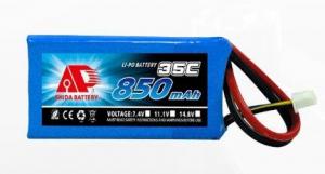 Quality Model aircraft battery 850mAh 35C 7.4V RC lipo battery pack for sale
