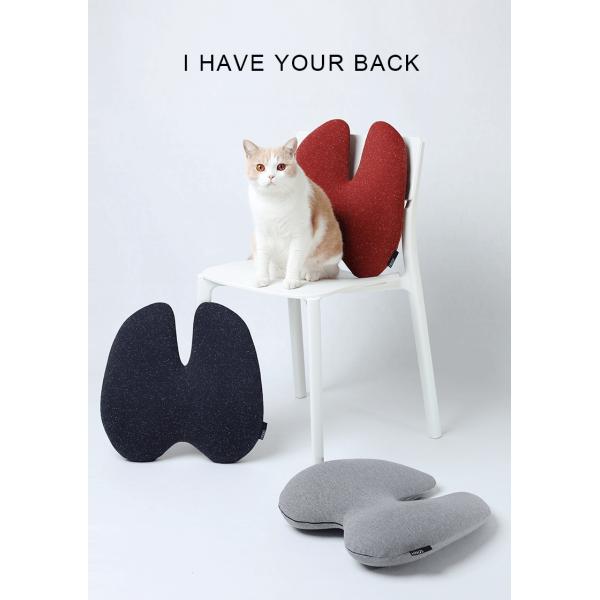 Custom Office Chair Memory Foam Back Cushion Waist Support Pillow Grey