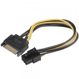 Quality 15pin ST Power To 6pin PCIe PCI-e PCI Express Adapter Cable For Video Card for sale