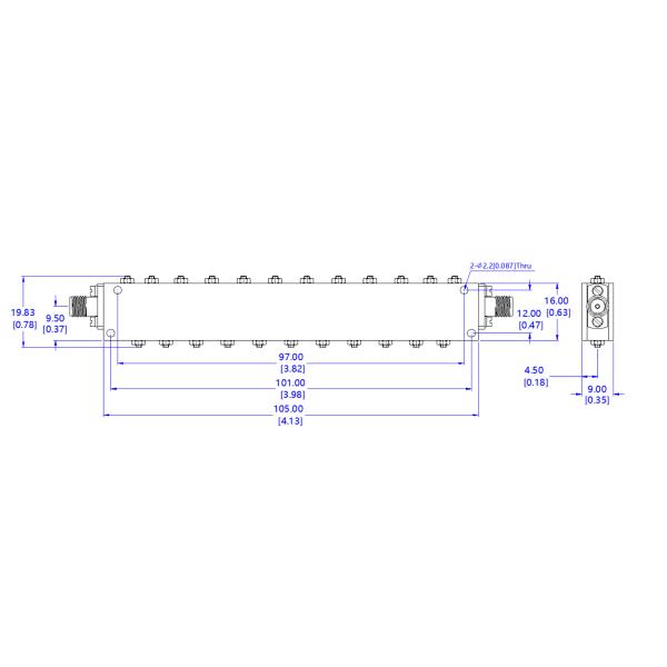 7.6 to 11.4 GHz SMA-Female LT-CF Series Band Pass Filter for Superior Signal Filtering Solutions