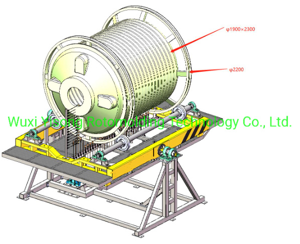 Rotomoulding Open Flame Rock And Roll Machine 5000L Septic Tank Making Machine