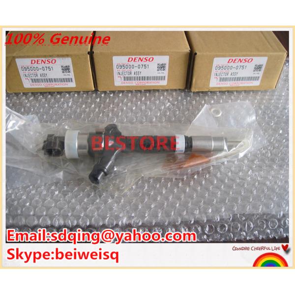 Genuine CR injector 095000-075#,095000-0751,095000-0750 For Toyota 2367030020, 2367039025