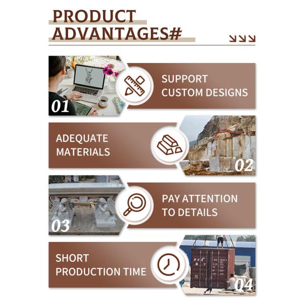 Marble Pulpit Table Natural Stone Carving Church Papal podium Western Style Religious Custom