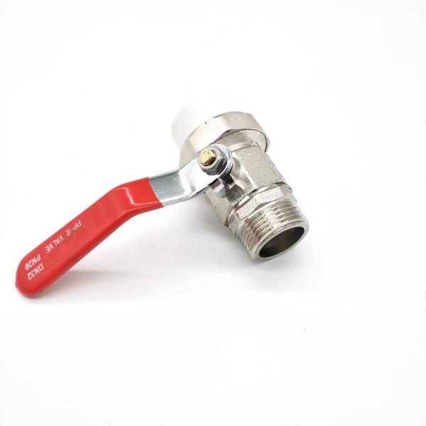 3/4" 1" 1/2" Nickel Plated Brass Pipe Fittings Single Union PPR Socket Ball Valve