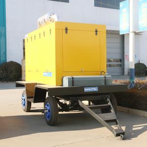 China Soundproof Diesel Generator On Trailer 10kva , Air Cooling Silent Generator Portable on sale