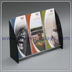China 3 Pocket Plastic Brochure Display Holders on sale