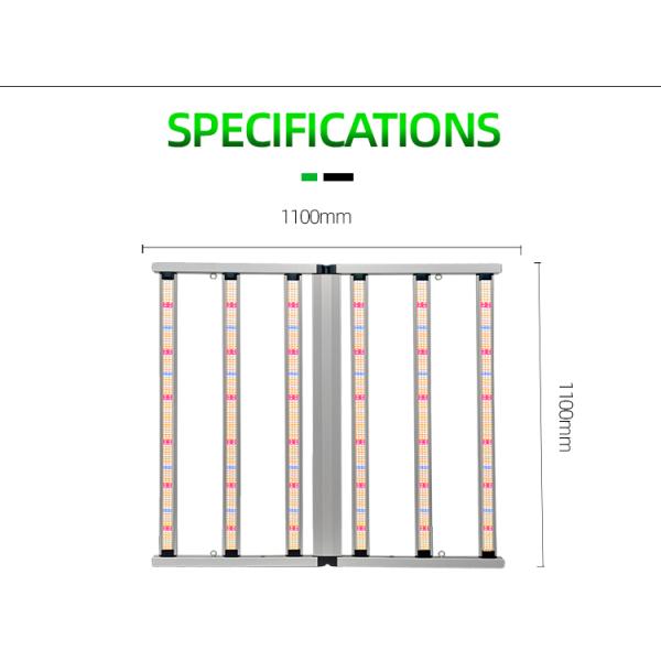 600W Full Spectrum Plant Grow Lights Customized LM281B LED Bar for Indoor Hydrophobic Plants