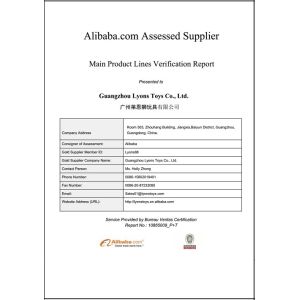 Guangzhou Lyons Toys Co., Ltd. Certifications