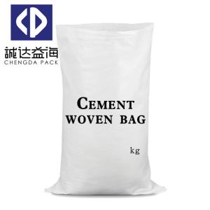 Flexo Printing PP Woven Bags Sack For 50kg Cement / Flour Customized Logo