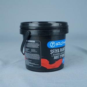 Quality 33oz 1 Litre Clear Plastic Buckets With Lids Screen Printing for sale