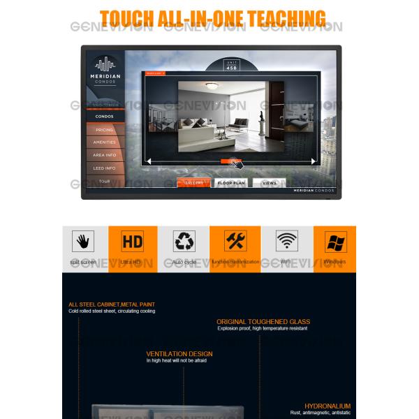 Ultra HD Interactive 82 Inch Touch Screen Whiteboard