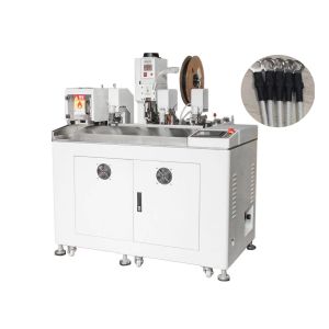 Quality 11mm 75MM Wire Crimping Automatic Strip Cutter Machine AWG22 for sale