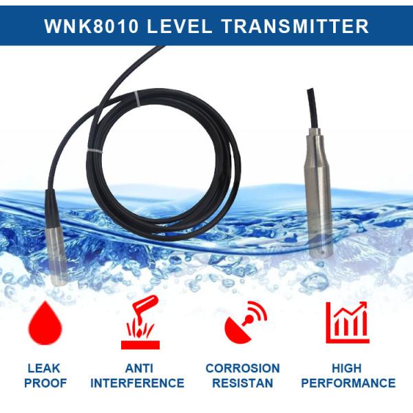 IP68 Hart Submersible Water Level Pressure Sensor Diffused Silicon Piezoresistive