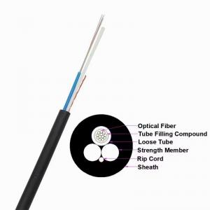 Quality Two FRP Strength Single Mode ASU Fiber Optic Cable GYFFY 6 Cores for sale