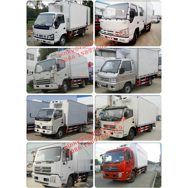 Mini Foton Refrigerated Box Truck Reefer Van Truck With 103HP Petrol Gasoline Engine