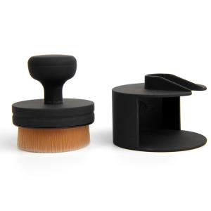 Quality OEM Kabuki Makeup Brush Black High Density Bristles Liquid Foundation for sale