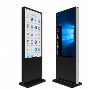 Quality Floor Android Win Capacitive IR Touch 32 43 55 65 Inch Video Photo Media Audio Advertisitng Player Digital Signage Kiosk Totem For Shopping Mall for sale