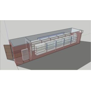 Quality Basil 40ft Hydroponic System Shipping Container Weather Resistant for sale